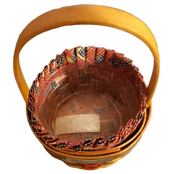 Vintage 1997 INAUGURAL LAUDENBERGER BASKET Combo Flag Liner Clear Protector - Picture 4 of 11